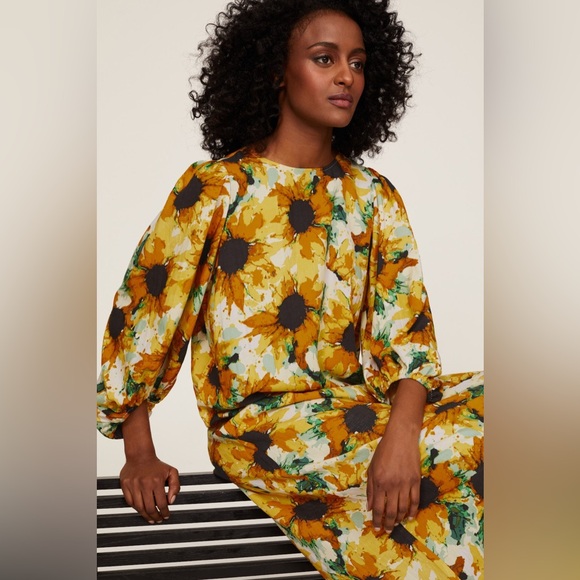 S O L D. Just Female Smooth Sunflower Dress size 40 US 14 or Large - Picture 4 of 12